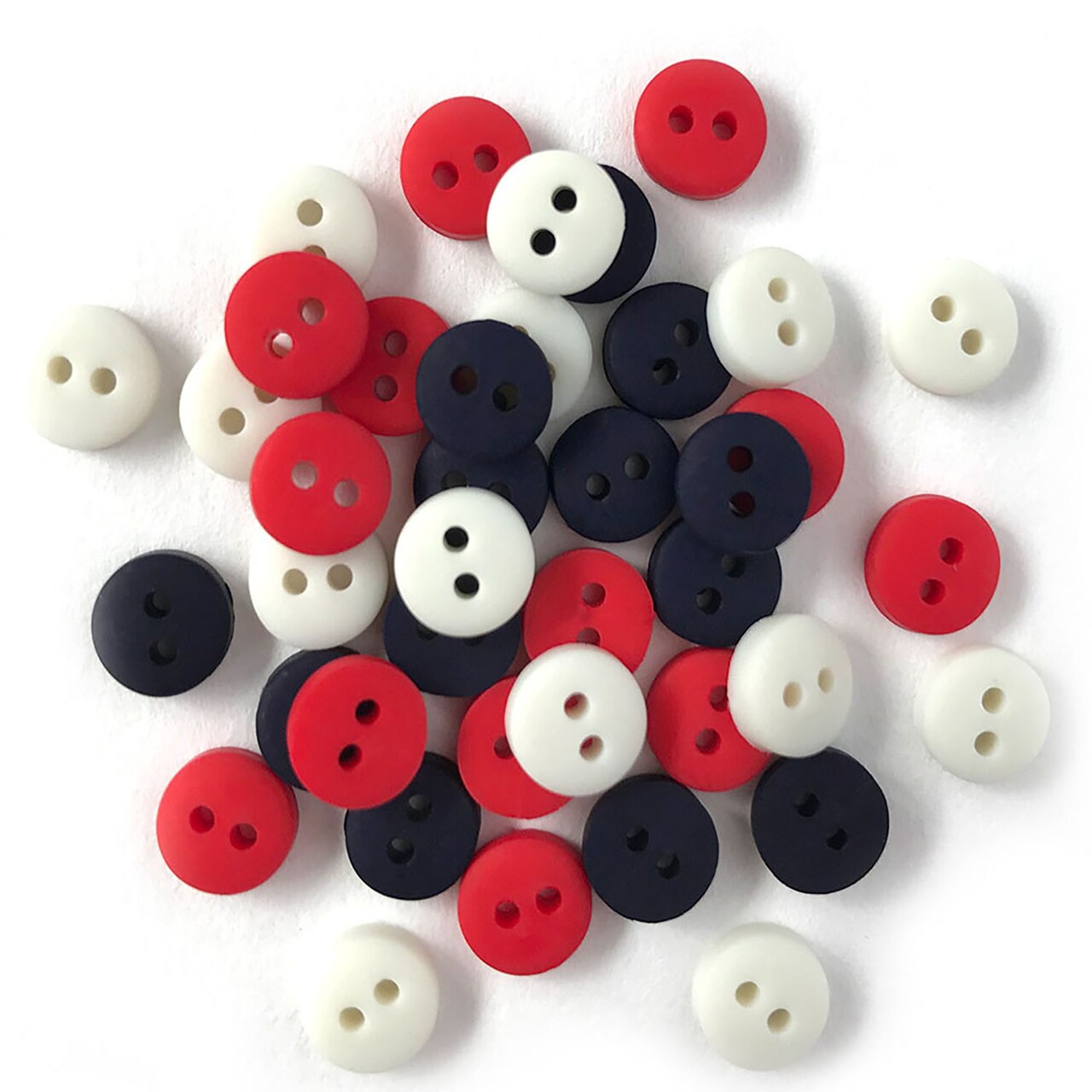 Buttons Galore and More Tiny Craft &#x26; Sewing Buttons - Assorted Colors - 105 Buttons